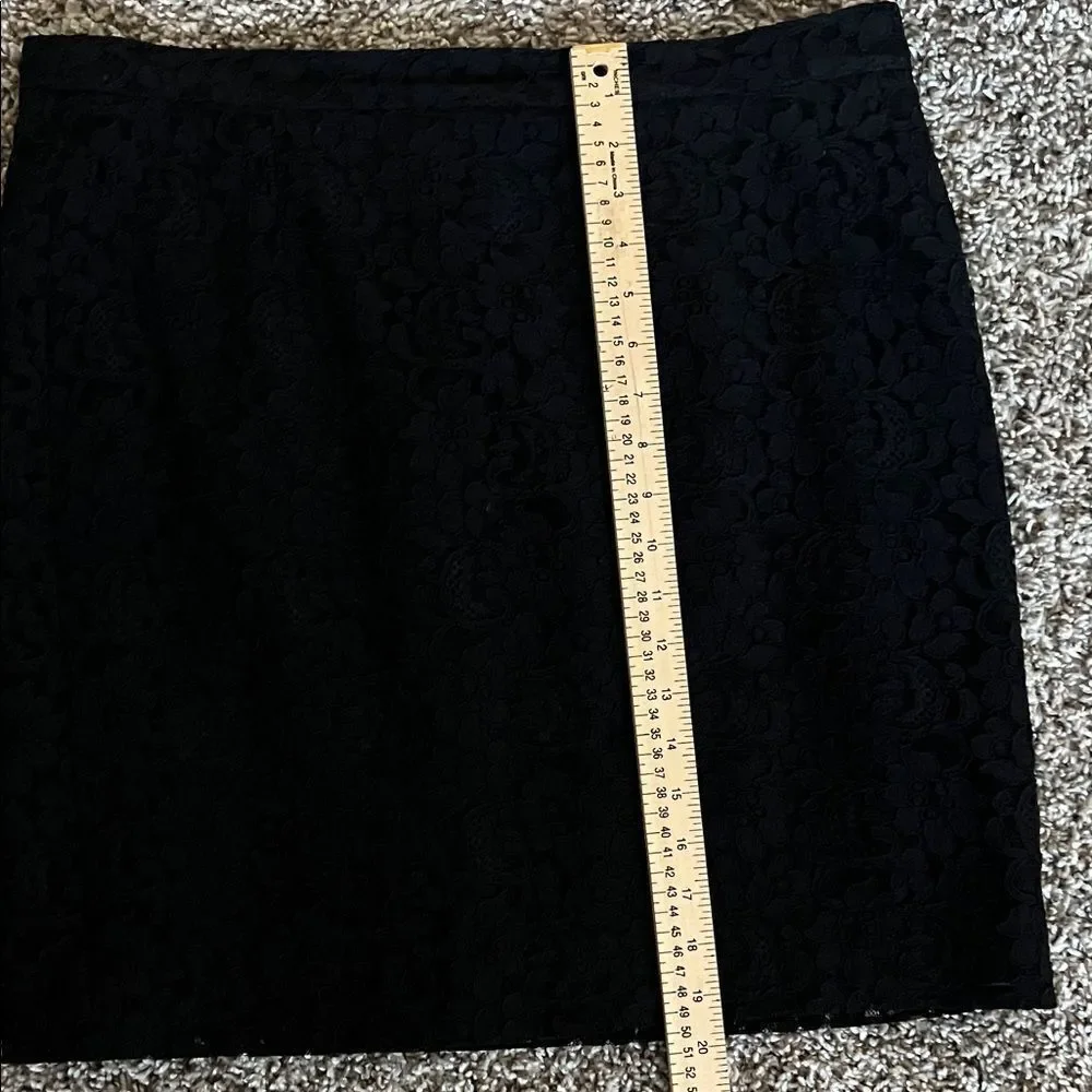 Marina Rinaldi Black Lace Mini Skirt in Size 27
